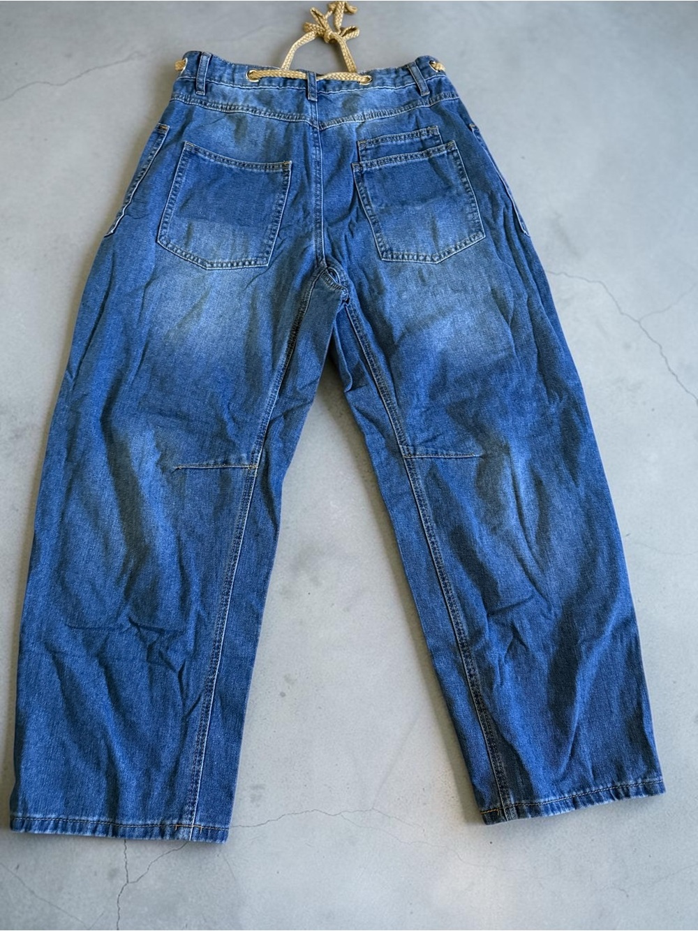 Blue Patchwork Denim Jeans - Picture 2 of 2